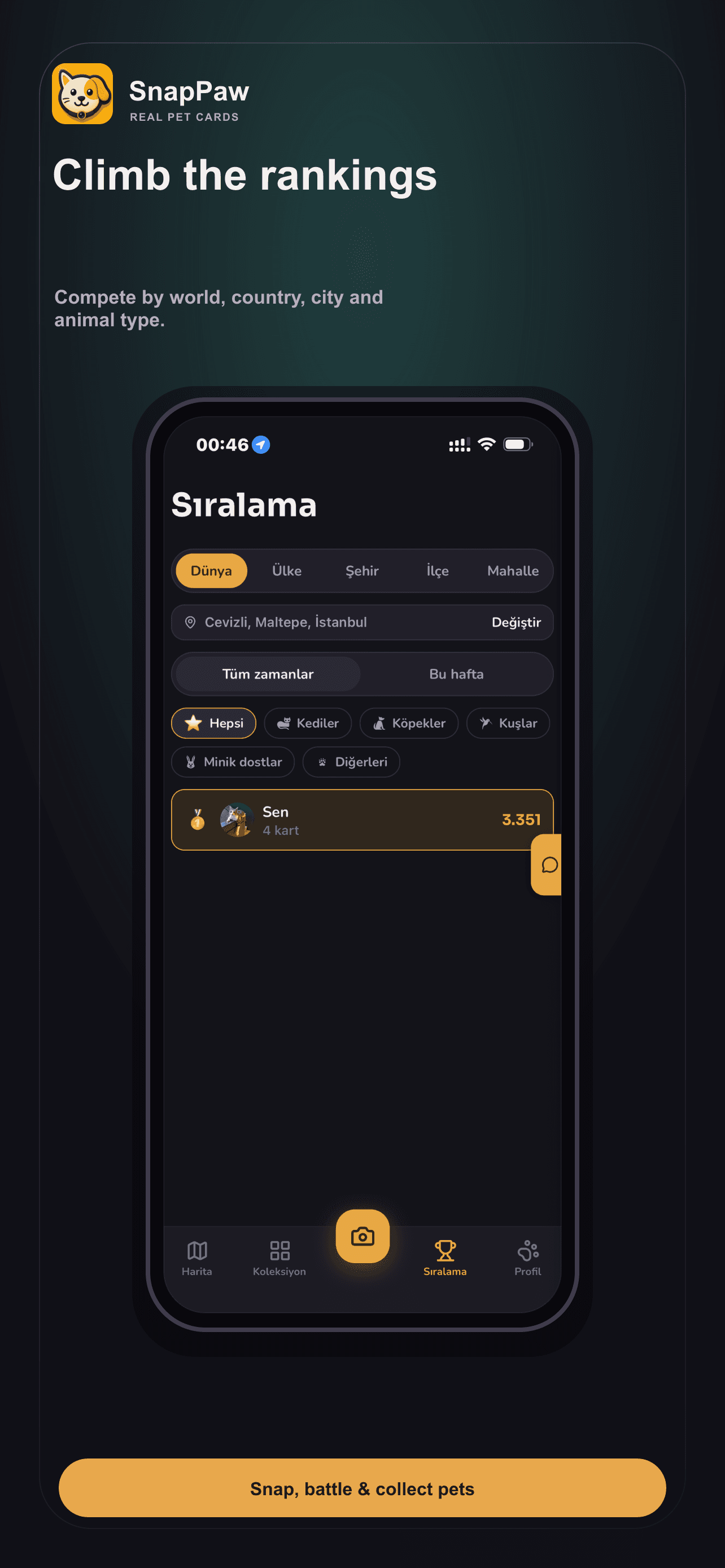 SnapPaw product screen 3